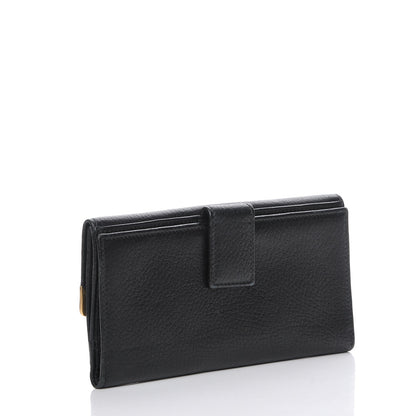 Gucci Calfskin Continental Wallet Black 3 of 7