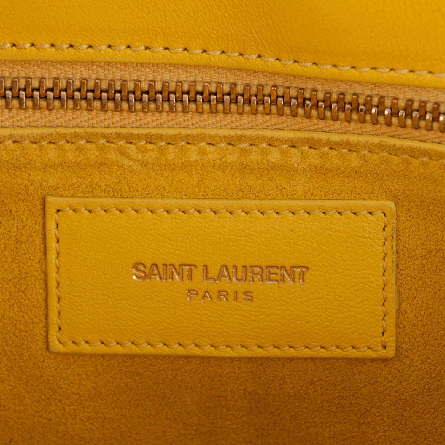 Saint Laurent Calfskin Small Sac De Jour Bag Yellow 7 of 8