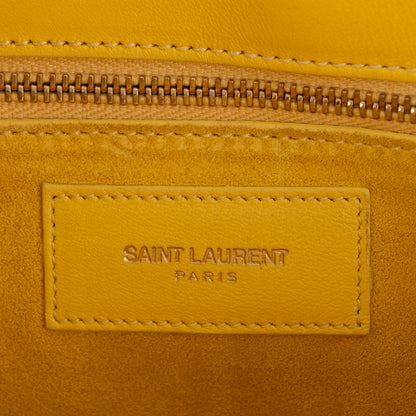 Saint Laurent Calfskin Small Sac De Jour Bag Yellow 7 of 8