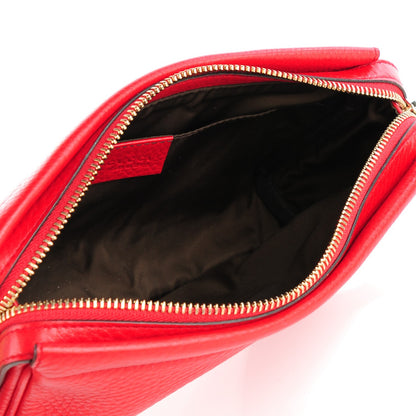 Gucci Pebbled Calfskin Soho Cosmetic Case Tabasco Red 5 of 7