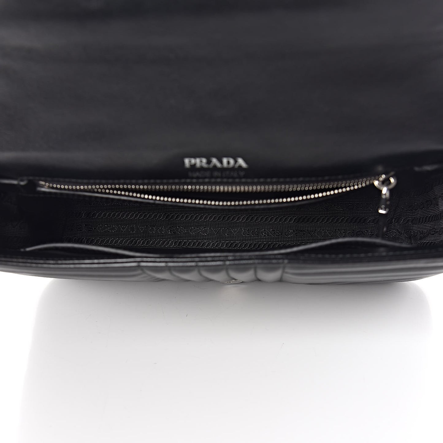 Soft Calfskin Impunture Diagramme Medium Chain Flap Shoulder Bag Black