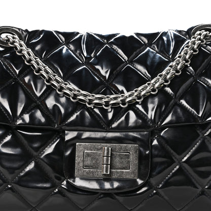 Chanel Vinyl Quilted XXL Reissue Flap Black 8 of 10