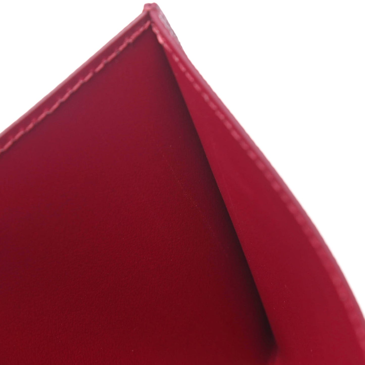 Calfskin Felicie Card Holder Insert Fuchsia