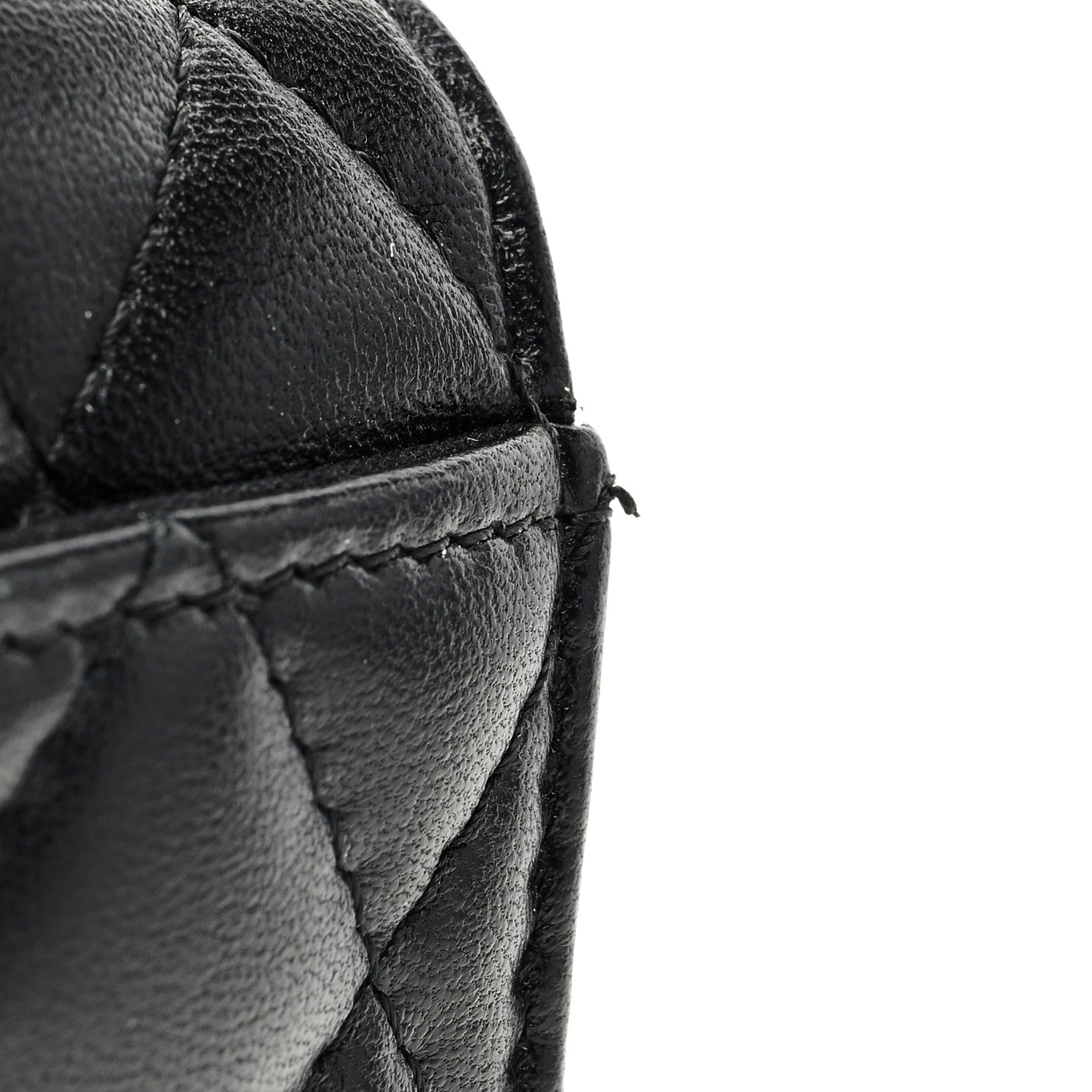 Chanel Lambskin Quilted Flap Card Holder Wallet So Black 8 of 9