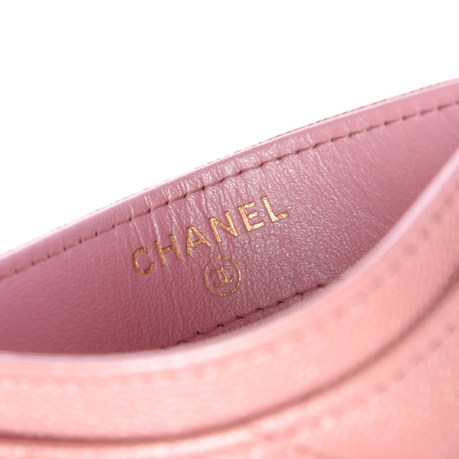 Chanel Iridescent Caviar Quilted Card Holder Rose Pink 6 of 9