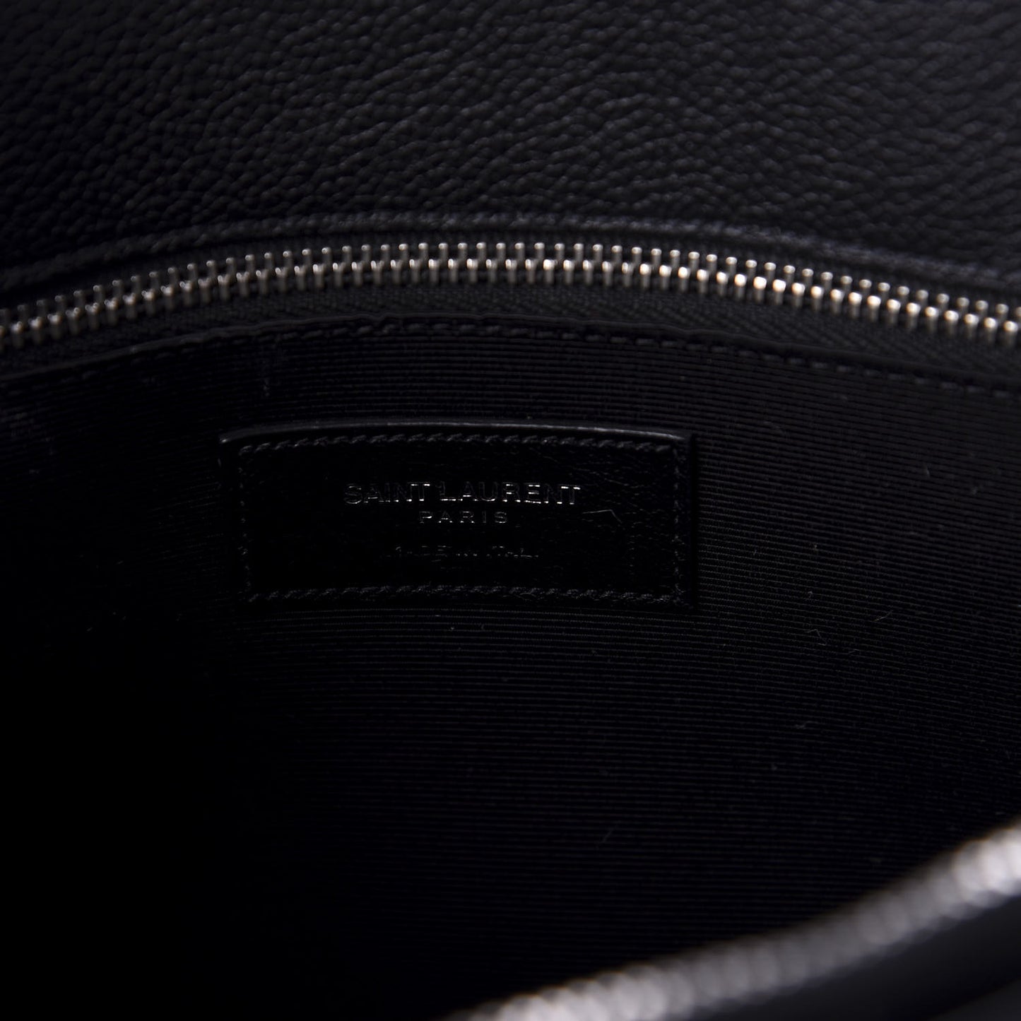 Grained Calfskin Small Sac De Jour Black