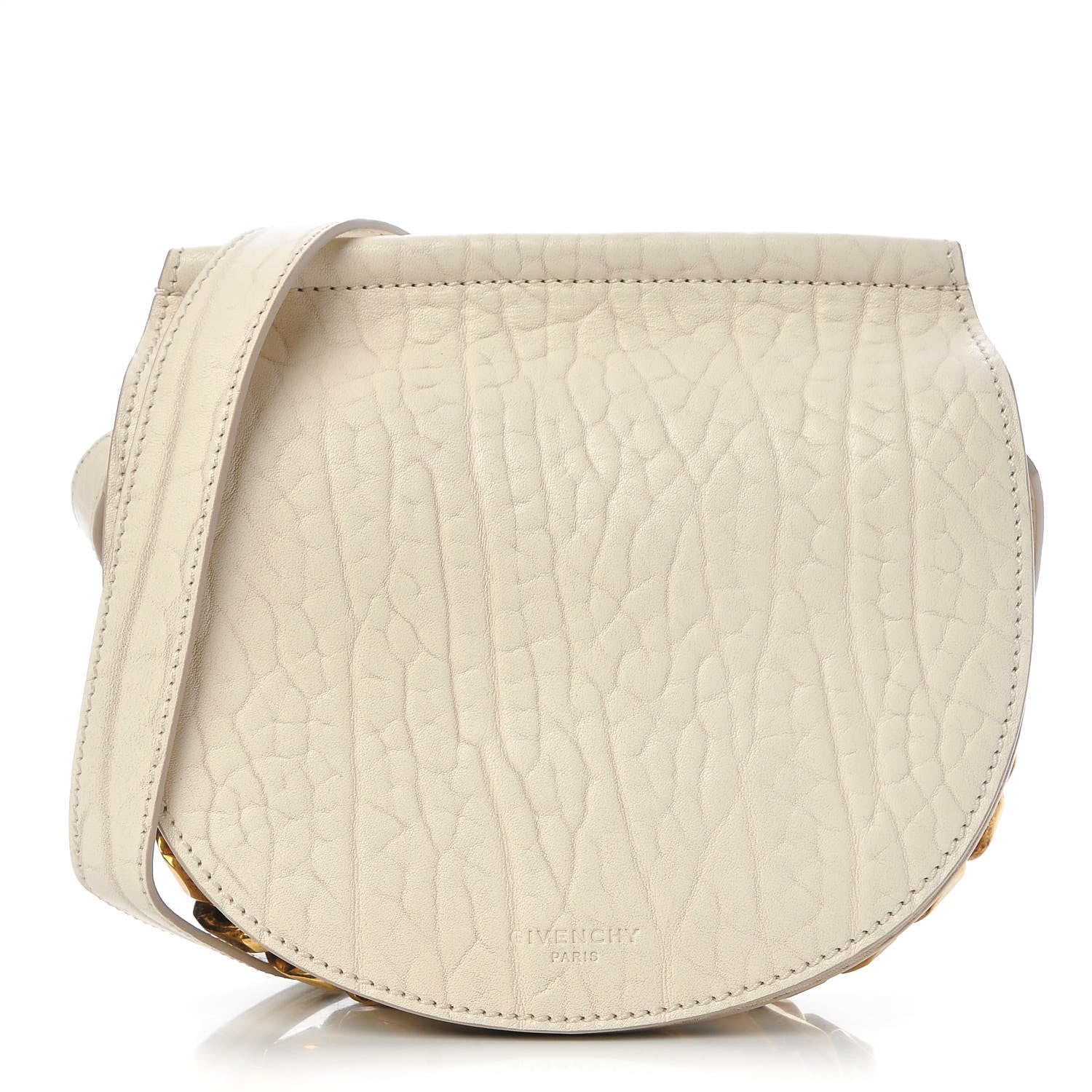 Givenchy Bullhide Mini Infinity Saddle Bag Off White 1 of 8