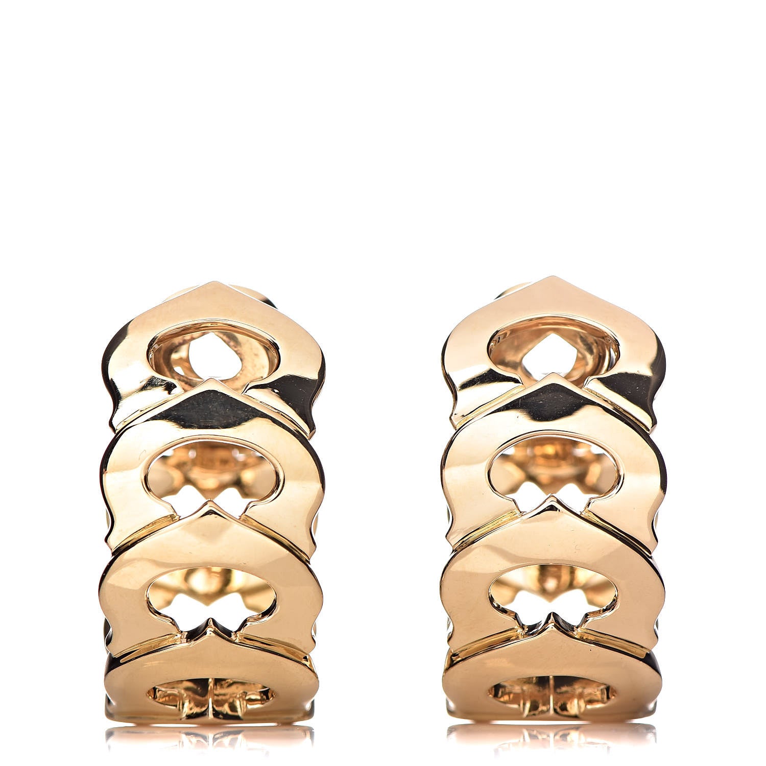 Cartier 18K Yellow Gold C De Clip-On Earrings 1 of 4
