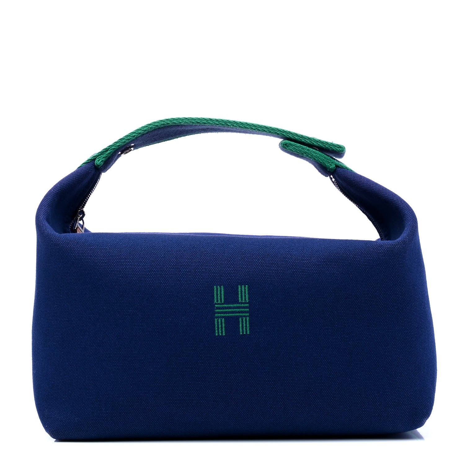 Hermes Canvas Large Bride-A-Brac Pouch Marine 1 of 5