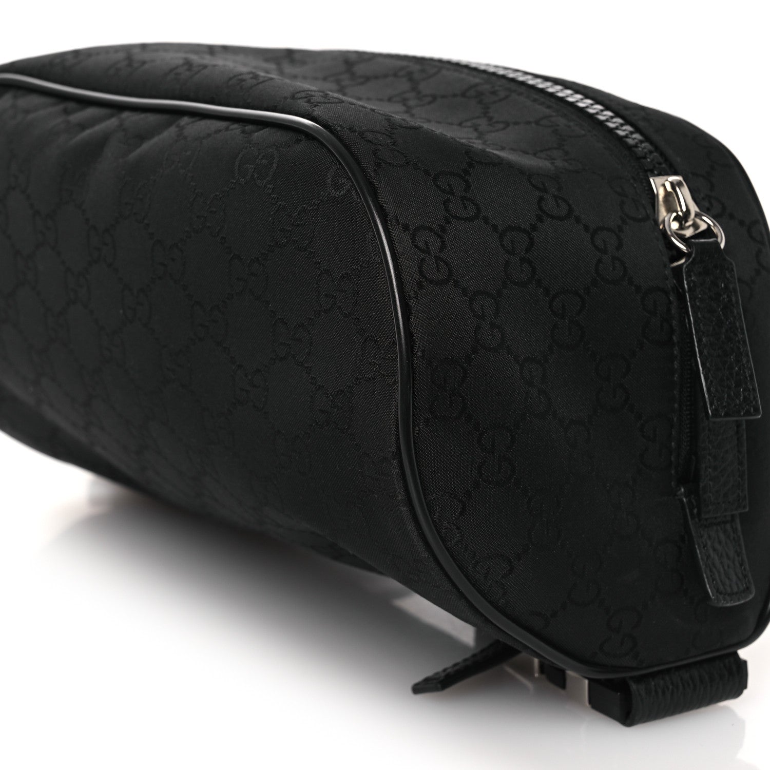 Gucci Nylon Monogram Fanny Pack Belt Bag Black 9 of 9