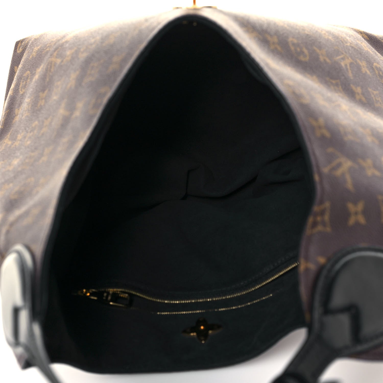 Louis Vuitton Monogram Flower Hobo Black 5 of 14