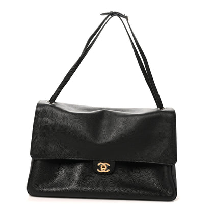 Chanel Grained Calfskin Souplissimo Maxi Flap Black 1 of 11