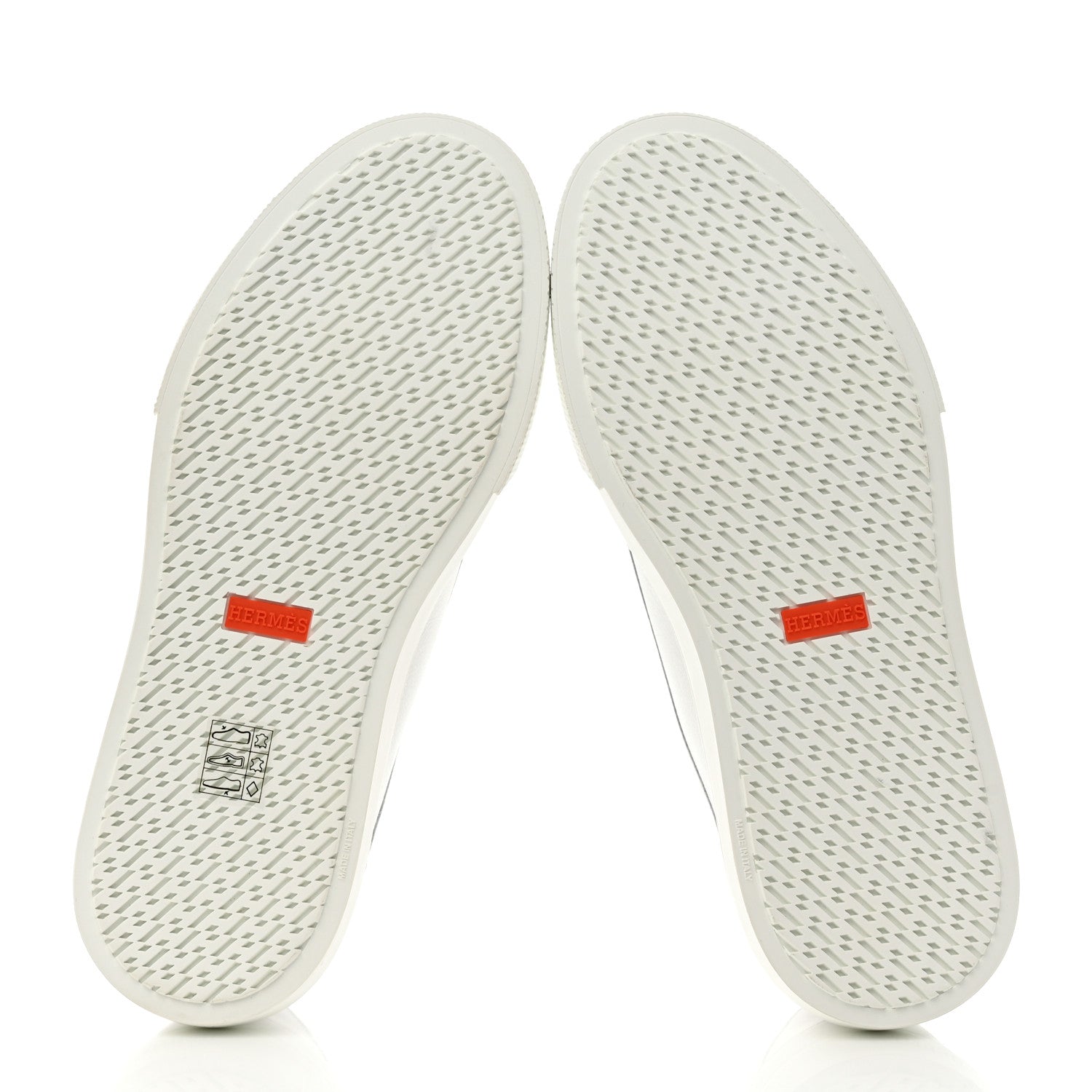 Hermes Calfskin Womens Get Sneakers 39 White 5 of 9