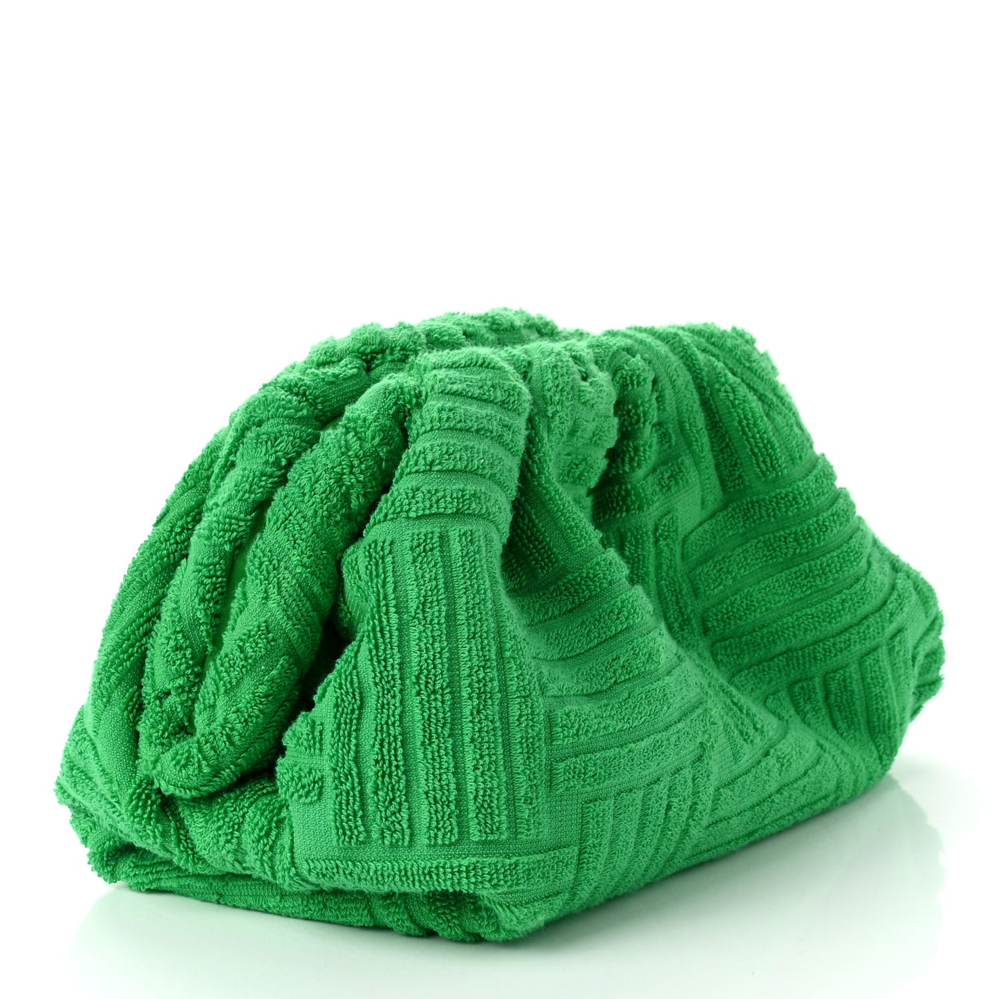 Calfskin Teen The Pouch Clutch Grass Green