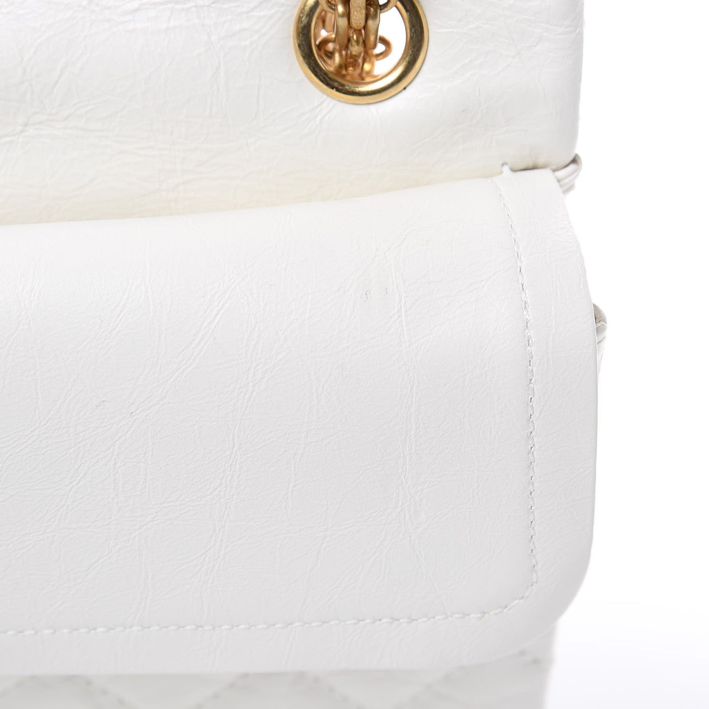 Aged Calfskin Lucky Charms 2.55 Reissue 226 Flap White