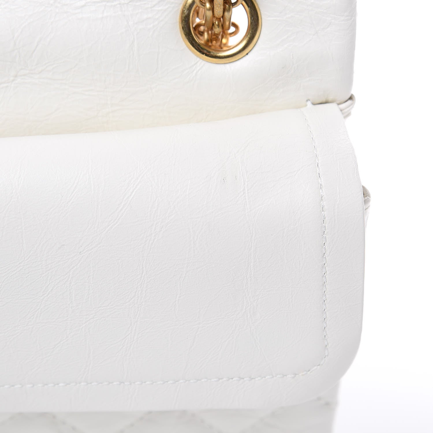 Chanel Aged Calfskin Lucky Charms 2.55 Reissue 226 Flap White 11 of 12