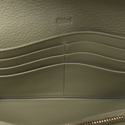 Chloe Calfskin Alphabet Long Wallet Sage 4 of 9