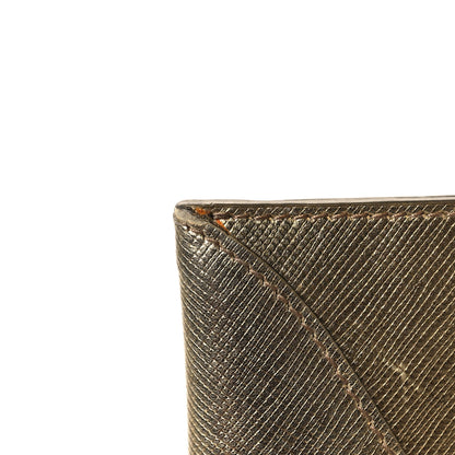Prada Saffiano Metal Envelope Wallet Platino 9 of 10