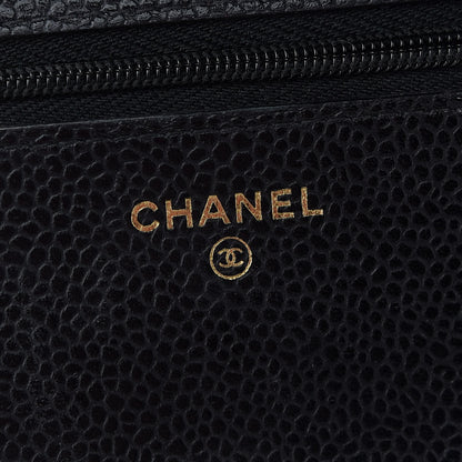 Chanel Caviar Quilted Wallet On Chain WOC Black 6 of 9