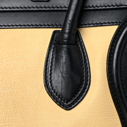 Celine Velluto Calfskin Tri-Color Mini Luggage Vanilla 21 of 37