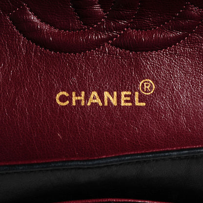 Chanel Lambskin Quilted Medium Double Flap Navy 6 of 9