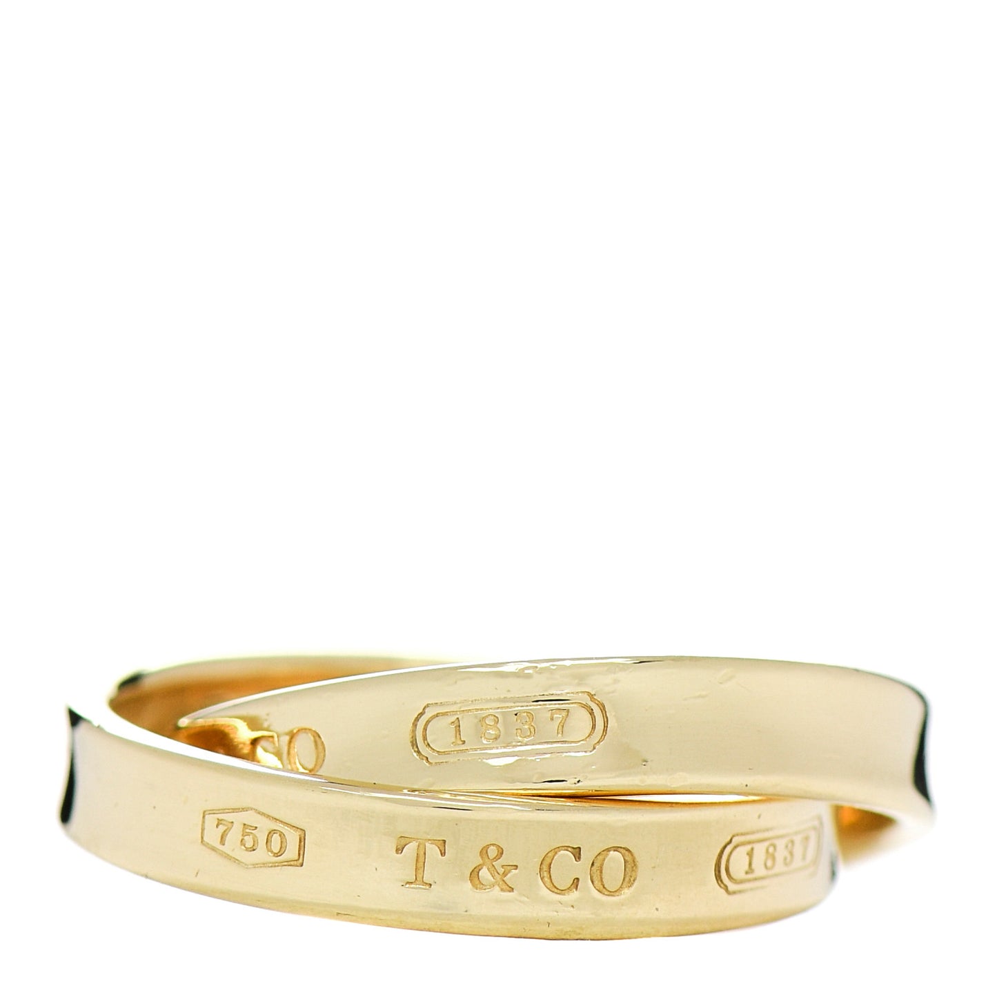 18K Yellow Gold 1837 Interlocking Circles Ring 50 5.5