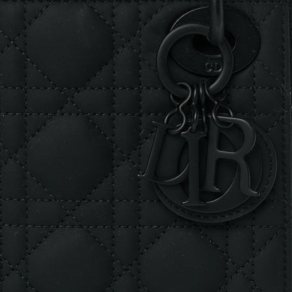 Christian Dior Ultra Matte Calfskin Cannage Mini Lady Dior Black 7 of 9