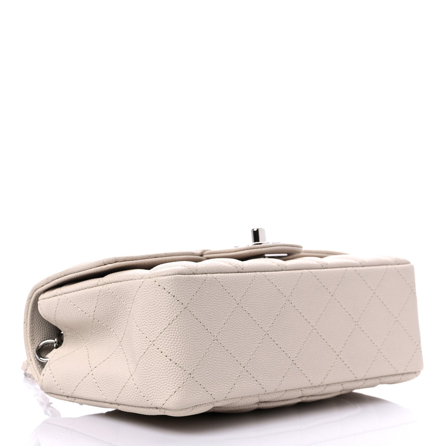 Chanel Caviar Quilted Mini Rectangular Flap Light Beige 4 of 7