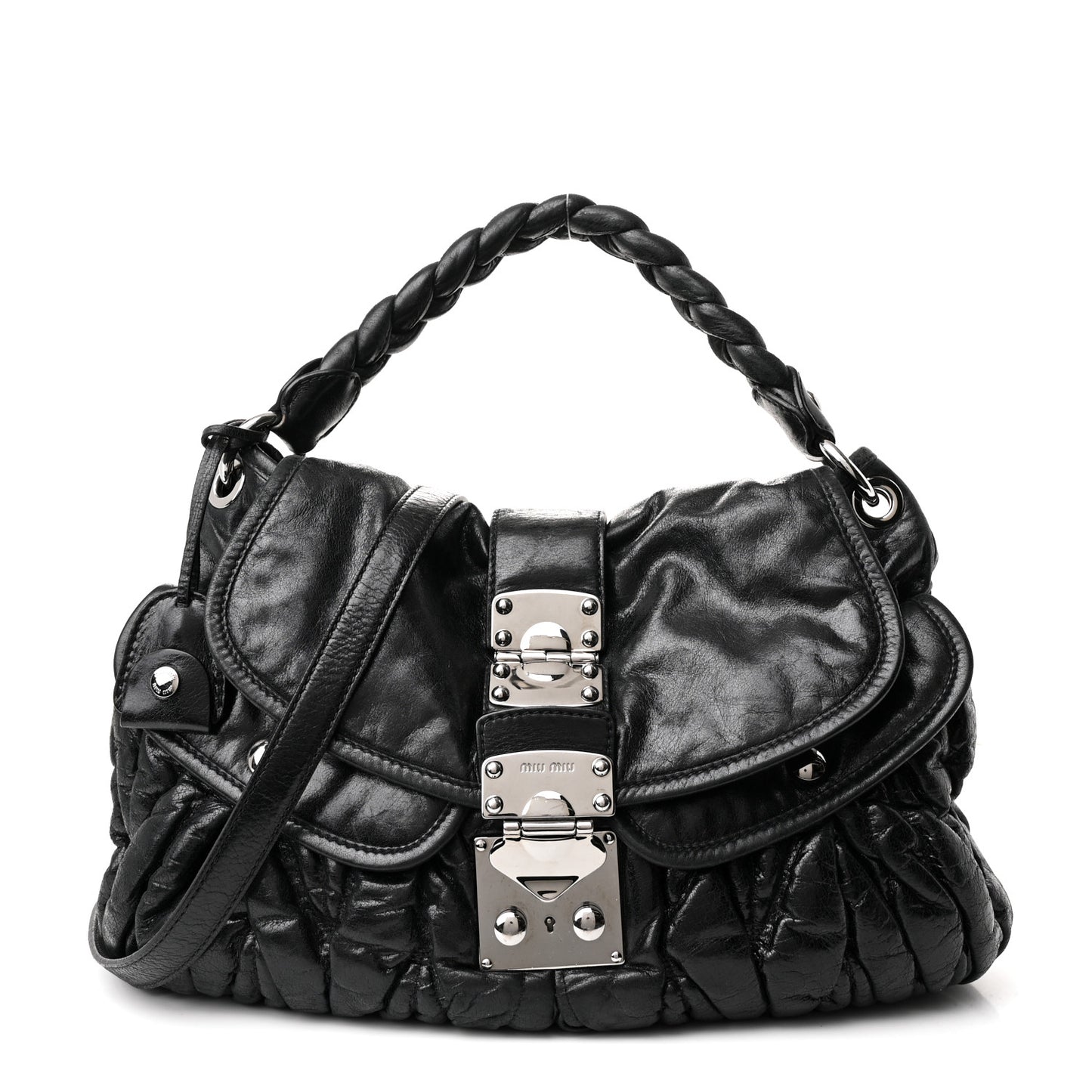 Nappa Matelasse Coffer Hobo Black