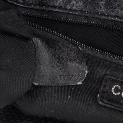 Chanel Calfskin Perforated 50's Tote Black 9 of 9