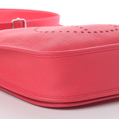 Hermes Taurillon Clemence Evelyne III PM Rose Extreme 9 of 10