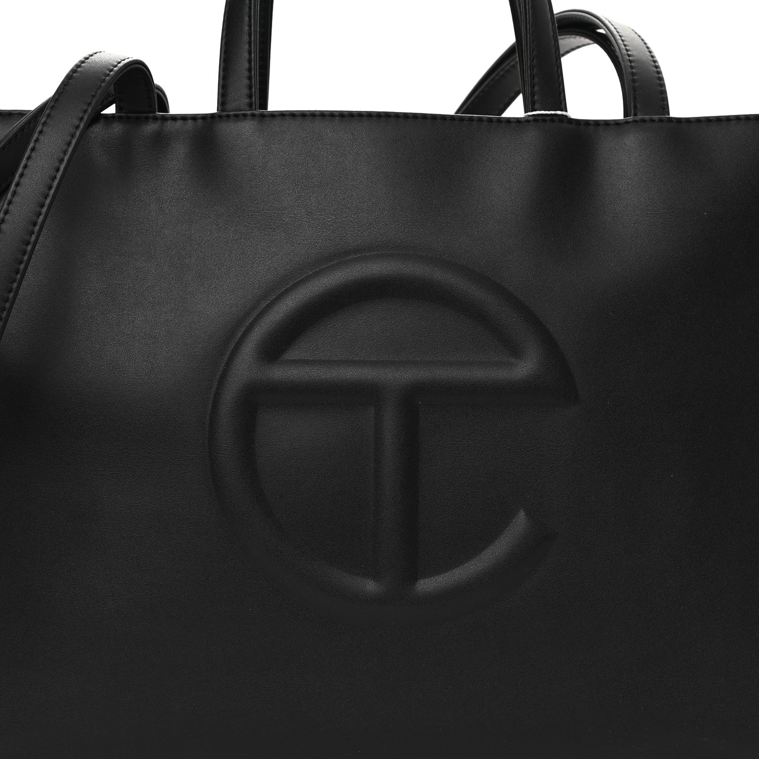 Telfar Vegan Leather Medium Shopping Bag Black 7 of 8