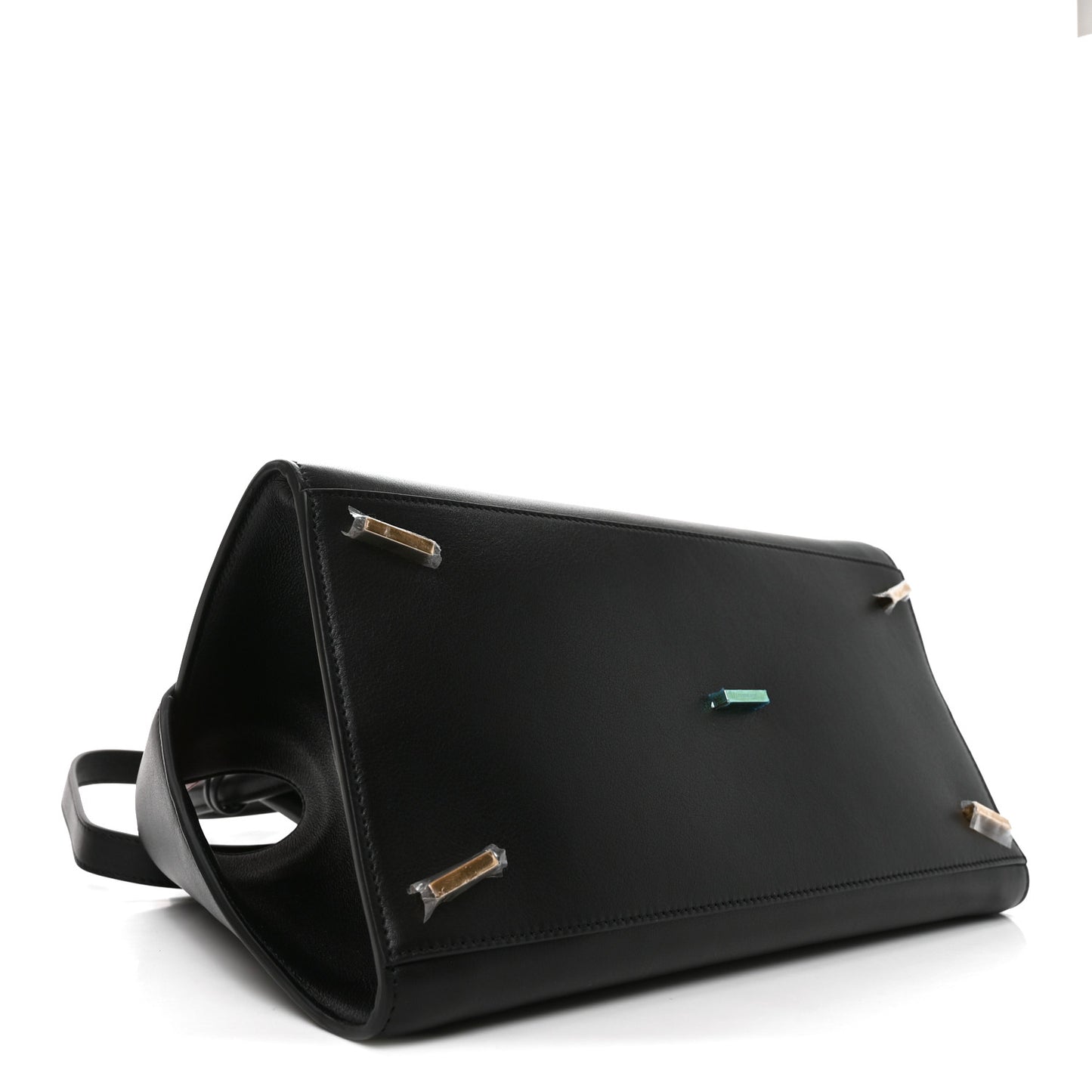 Calfskin Small Hug Bag Black Flame Red