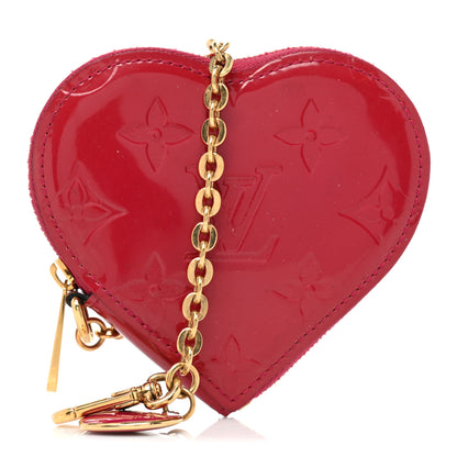 Louis Vuitton Vernis Heart Coin Purse Rose Indien 1 of 12