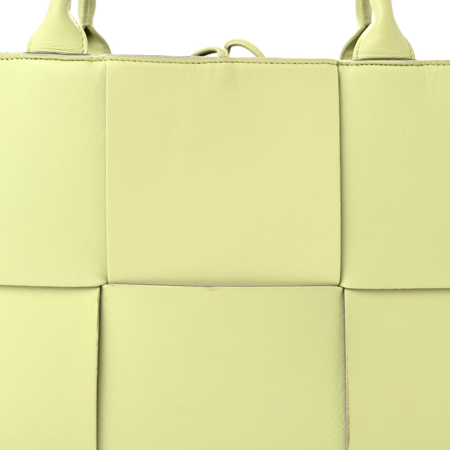 Nappa Maxi Intrecciato Medium Arco Tote Lemon