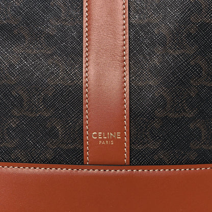 Celine Triomphe Canvas Calfskin Small Bucket Bag Tan 7 of 13