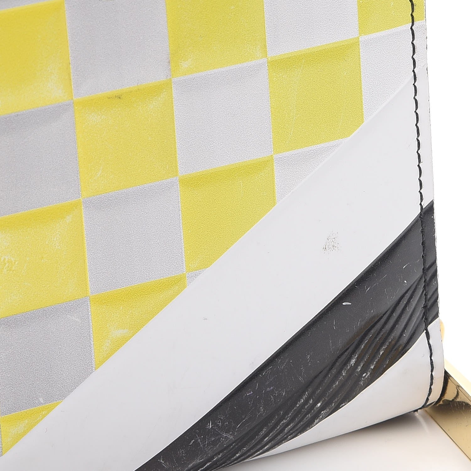 Louis Vuitton Epi Damier Race Zippy Wallet Black Yellow 9 of 10