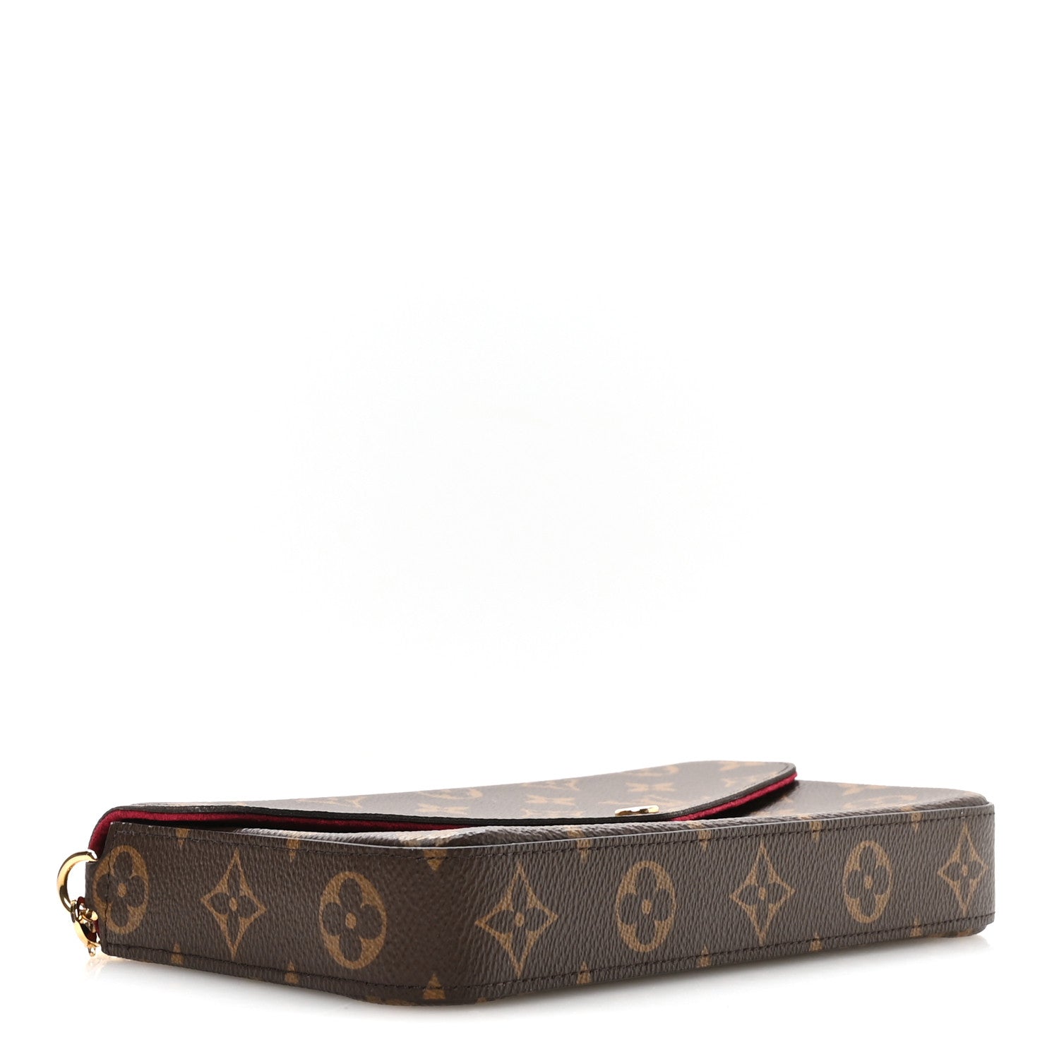 Louis Vuitton Monogram Pochette Felicie Chain Wallet Fuchsia 5 of 10