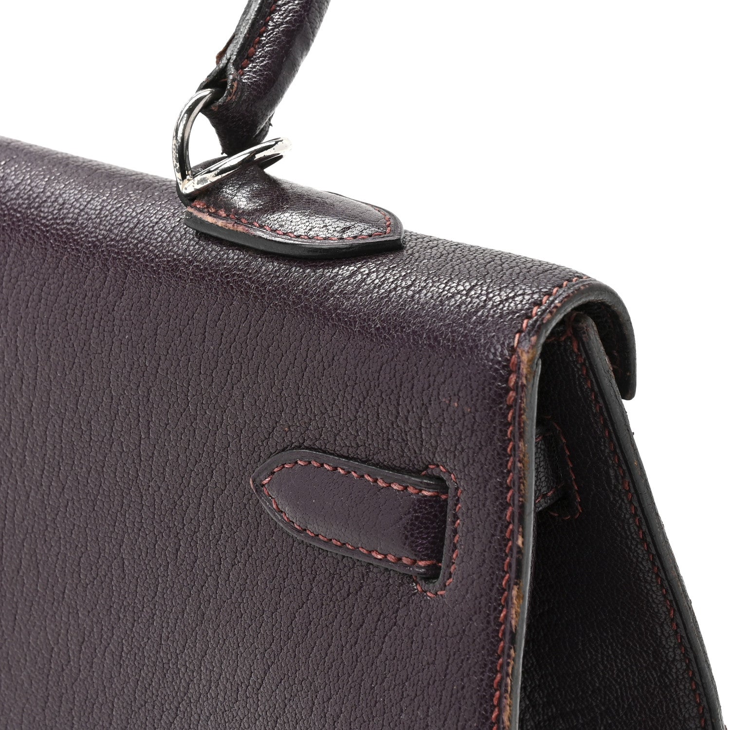 Hermes Chevre Mangalore Kelly Sellier 35 Raisin 34 of 35