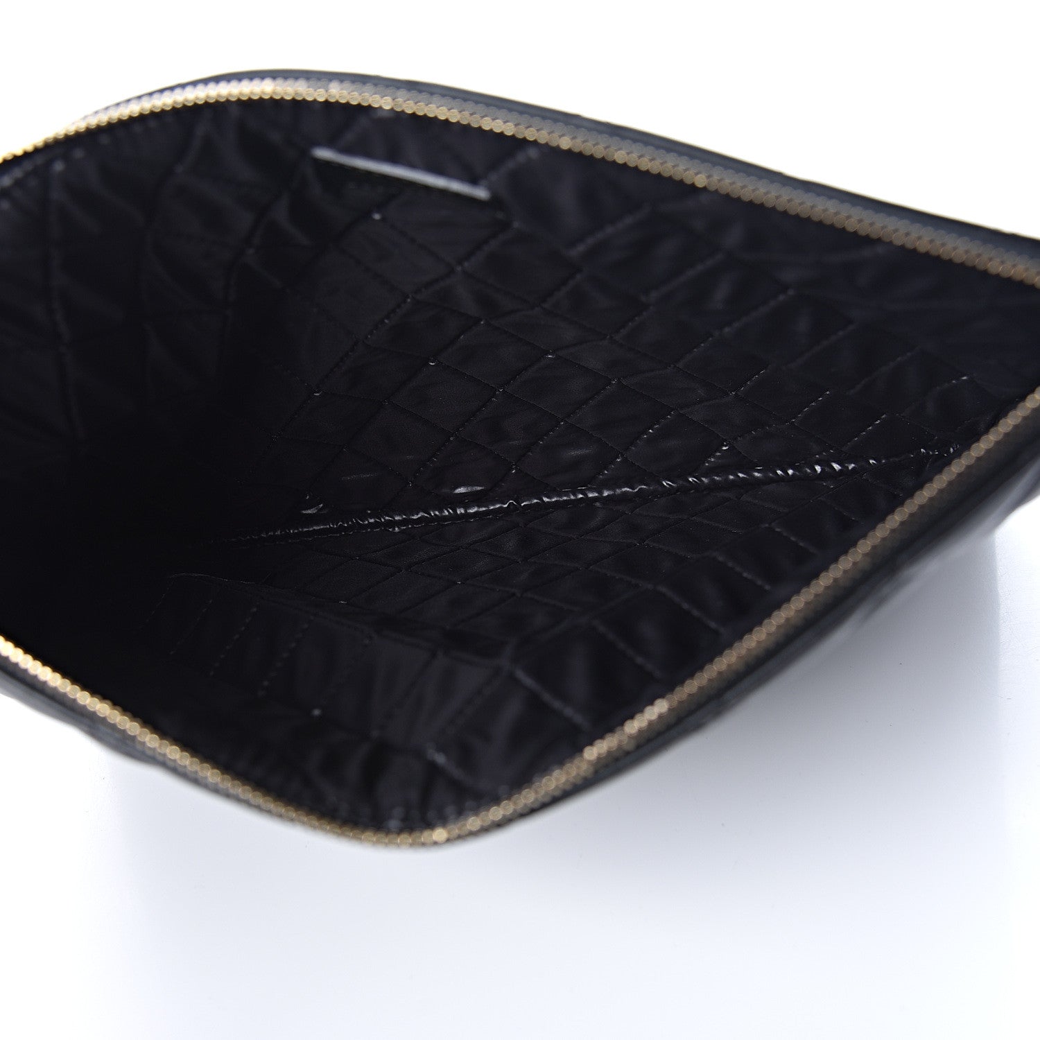Chanel Lambskin Quilted Medium Casino Beauty CC Cosmetic Case Black 5 of 7