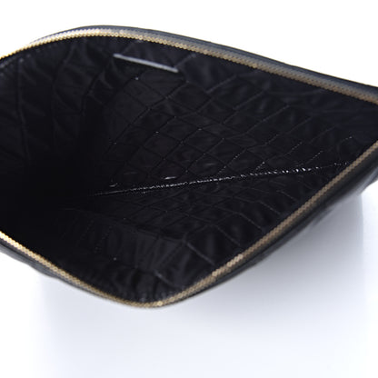 Chanel Lambskin Quilted Medium Casino Beauty CC Cosmetic Case Black 5 of 7