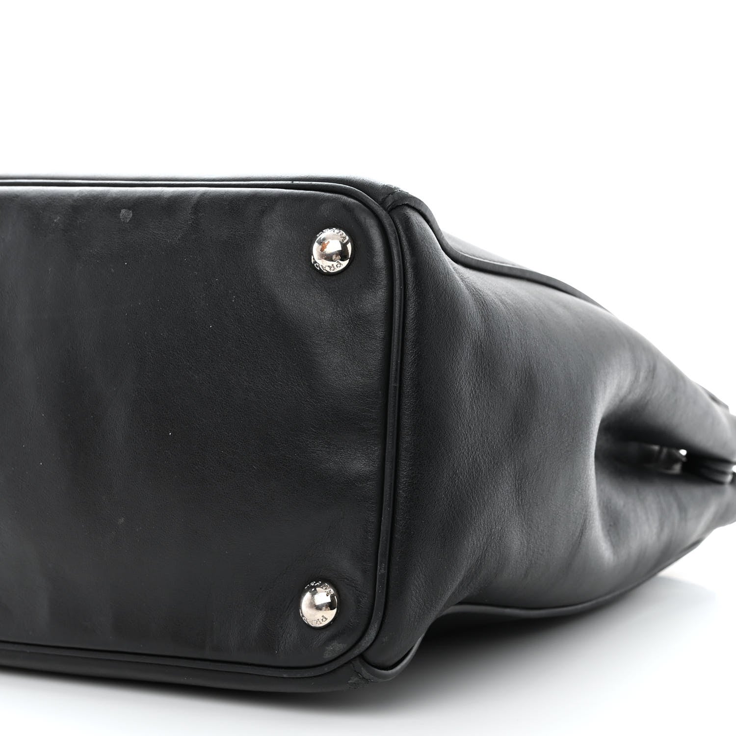 Prada Soft Calfskin Galleria Double Zip Tote Black 16 of 25