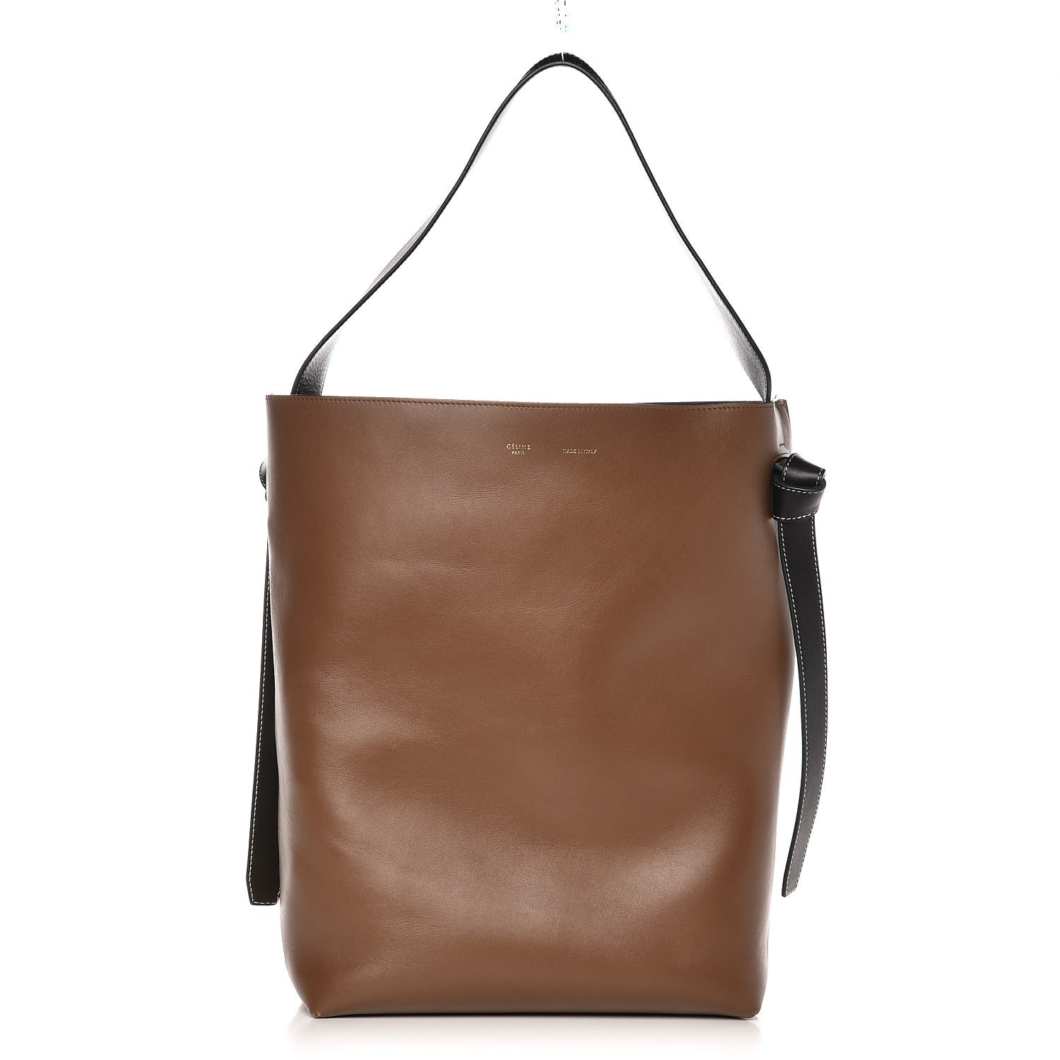 Celine Shiny Smooth Calfskin Small Twisted Cabas Camel Tan 1 of 13