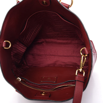 Prada Vitello Daino Tote Rosso 5 of 11