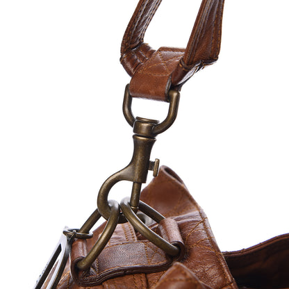 Christian Dior Lambskin Cannage Drawstring Bag Brown 11 of 16