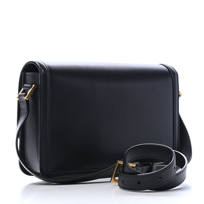 Saint Laurent Box Calfskin Monogram Medium Solferino Satchel Black 2 of 4