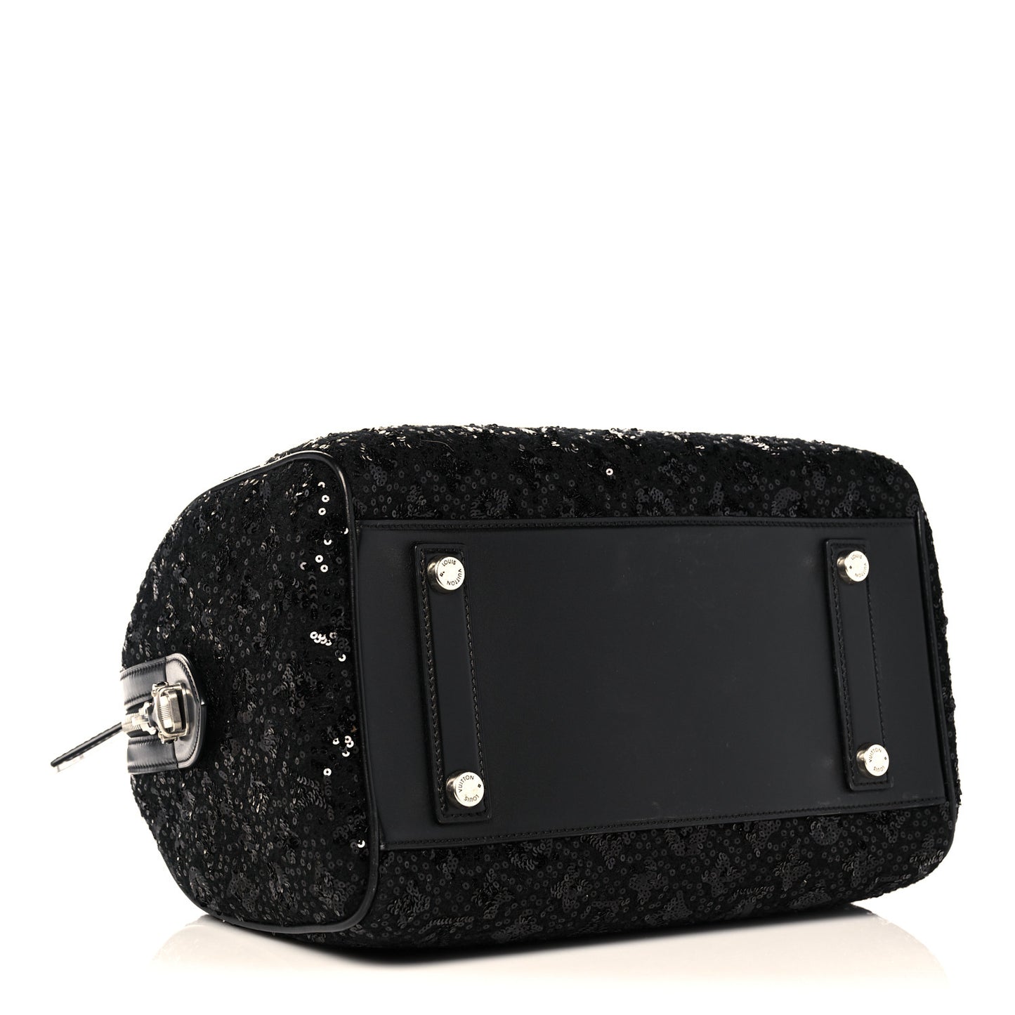 Sequin Monogram Sunshine Express Speedy Black