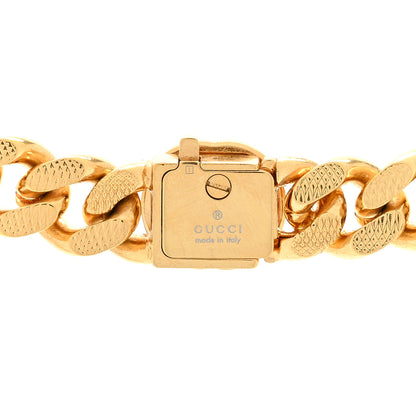 Gucci Interlocking G Script Choker Necklace Gold 4 of 4