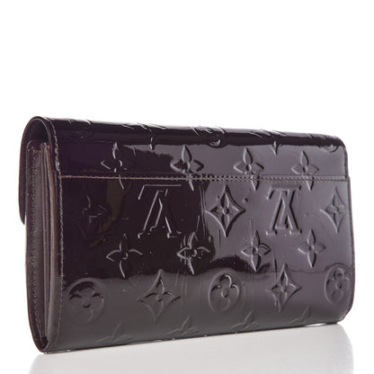 Louis Vuitton Vernis Sarah Wallet NM Amarante 3 of 8