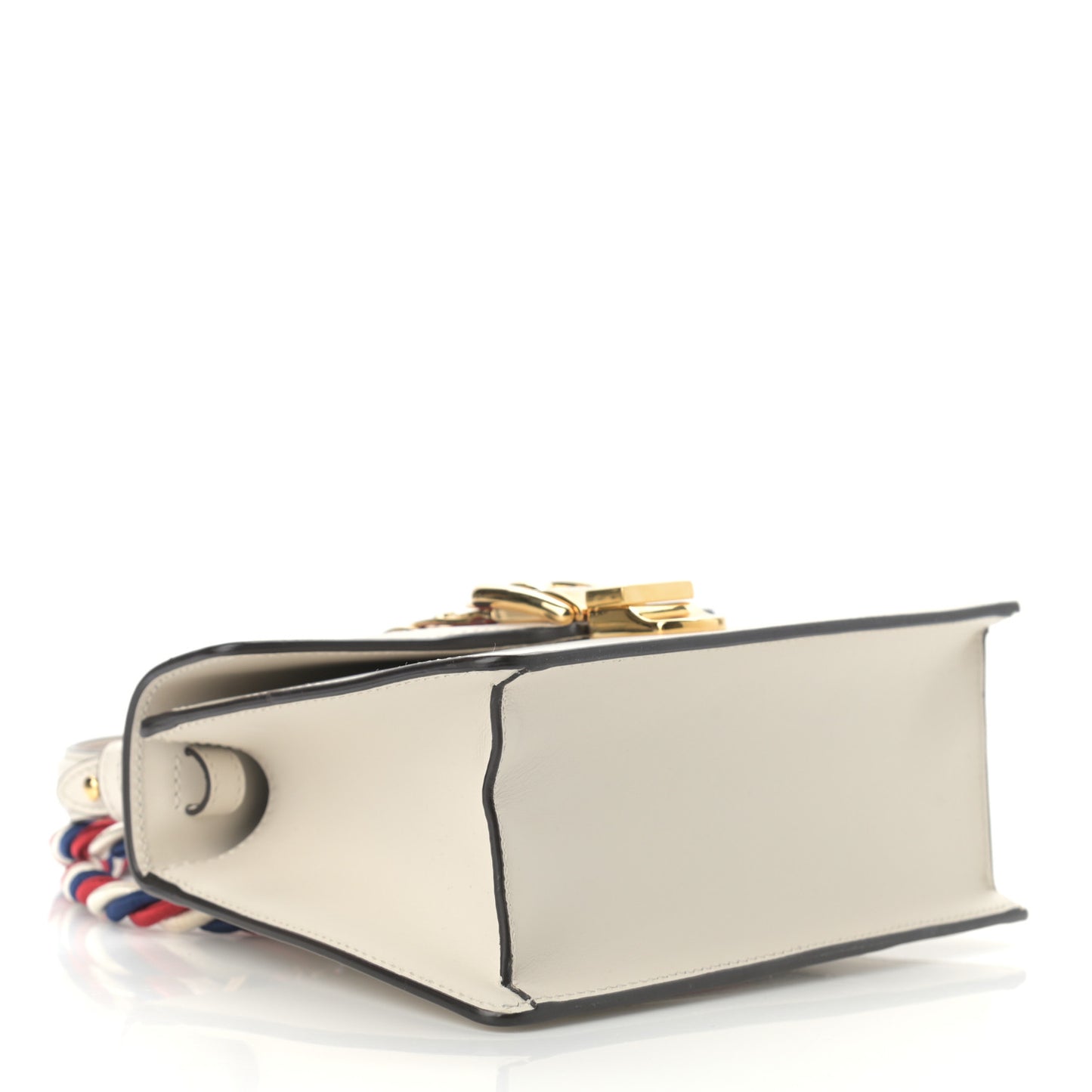 Calfskin Mini Sylvie Top Handle Bag White
